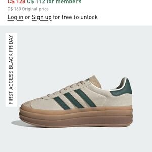 adidas Gazelle Bold Women's Sneakers in Cream and Green